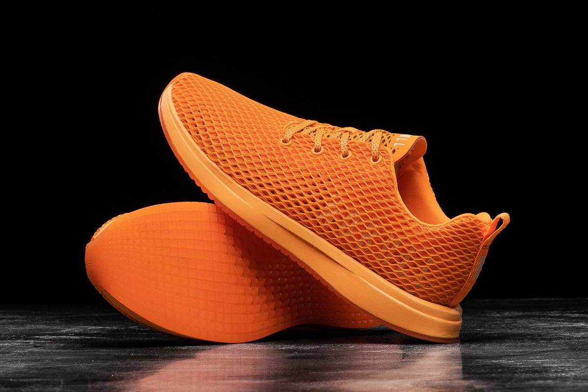 Nobull Neon Mesh Runner Women's Running Shoes Orange | Australia (CR7825)